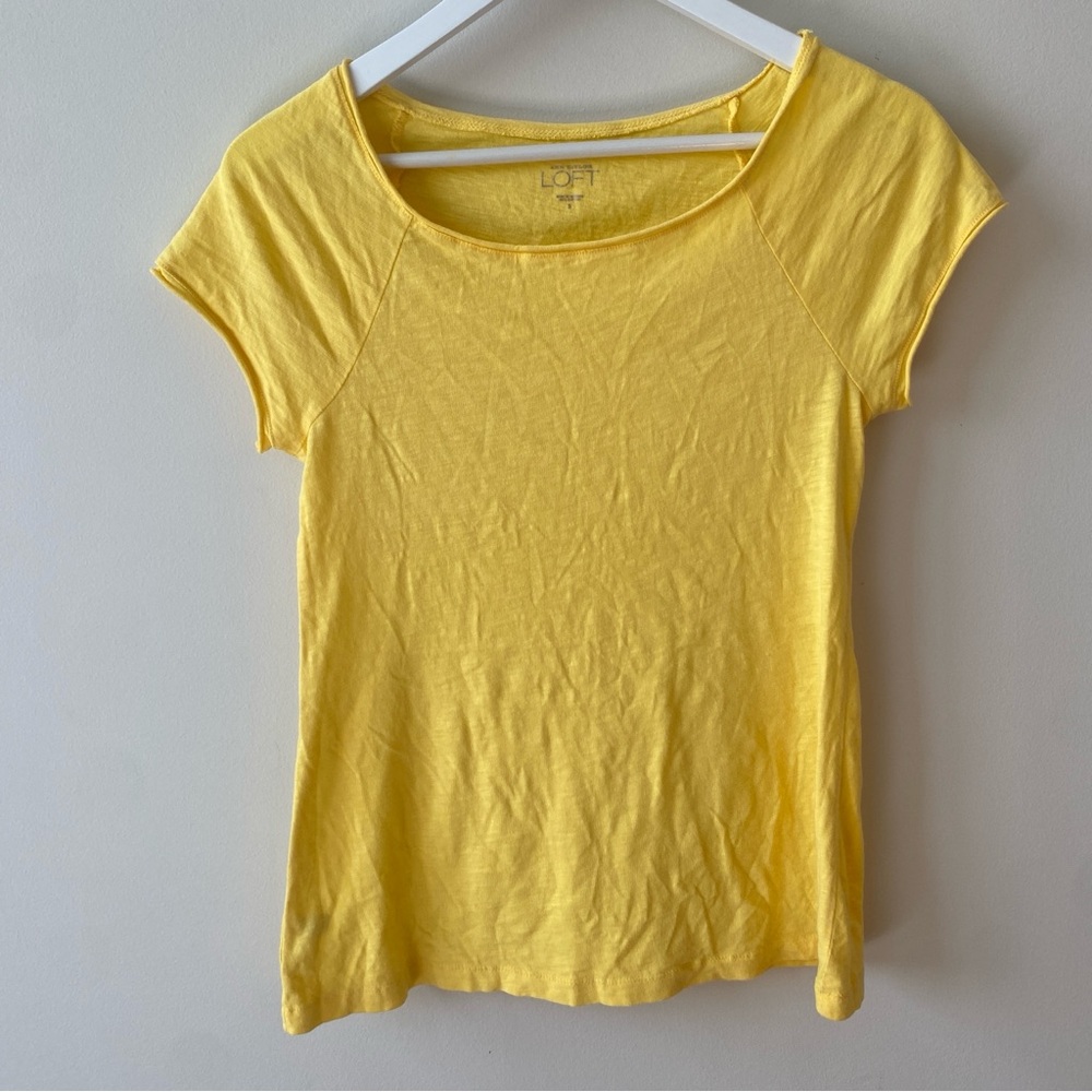 LOFT Women's Yellow Top